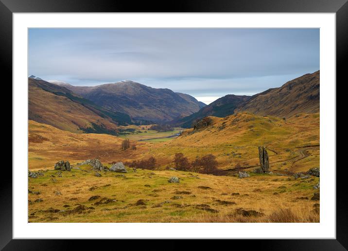 Glen Lyon and the Praying Hands Framed Mounted Print by Miles Gray