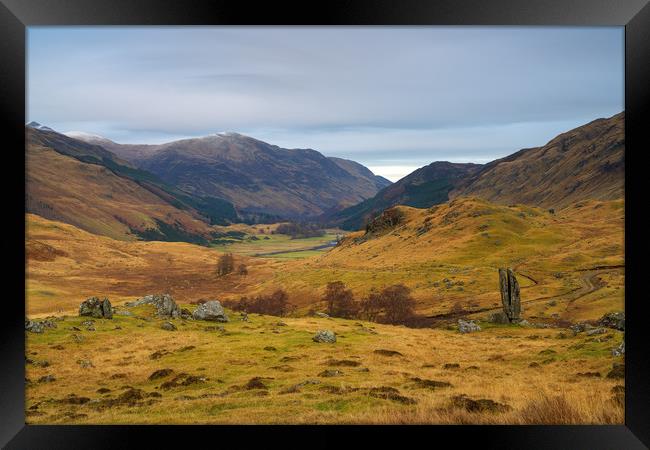Glen Lyon and the Praying Hands Framed Print by Miles Gray