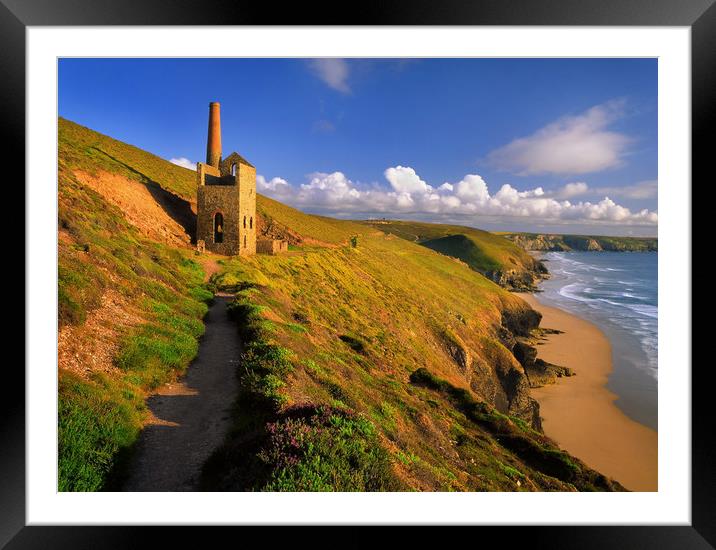 Wheal Coates & North Cornwall Coastline  Framed Mounted Print by Darren Galpin
