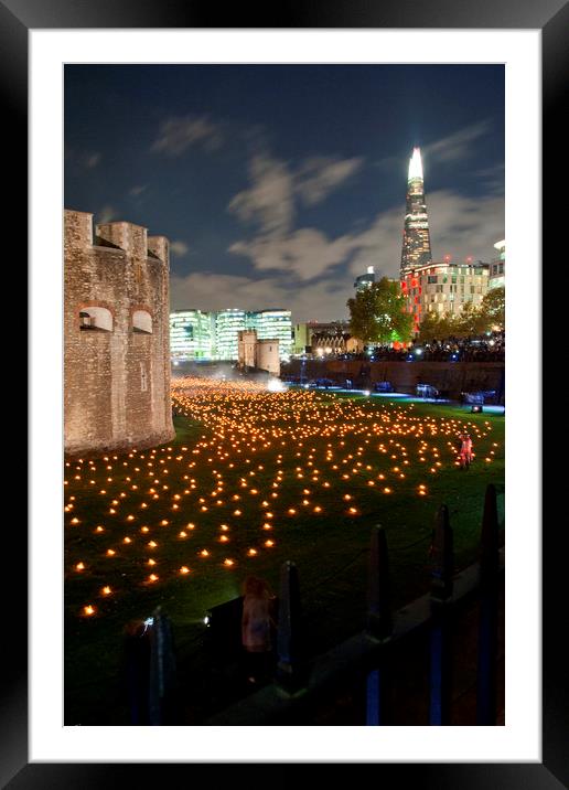 Tower of London Beyond The Deepening Shadow Framed Mounted Print by Andy Evans Photos