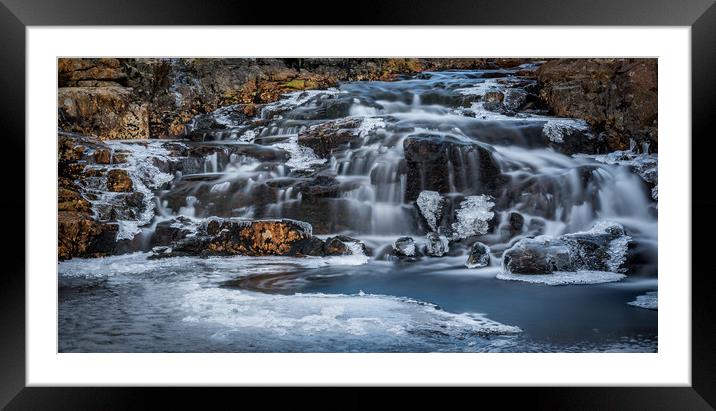 River Coe in Winter Framed Mounted Print by George Robertson