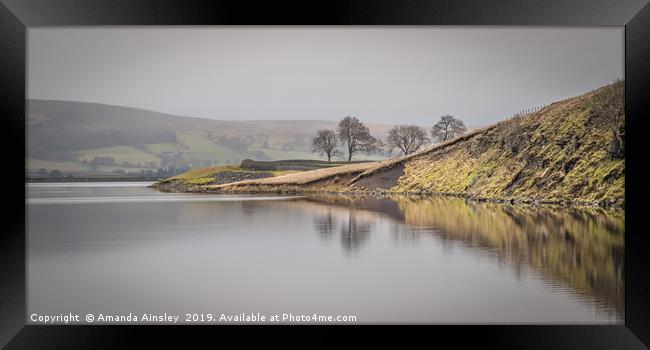 Reflections of a Misty Morning Framed Print by AMANDA AINSLEY