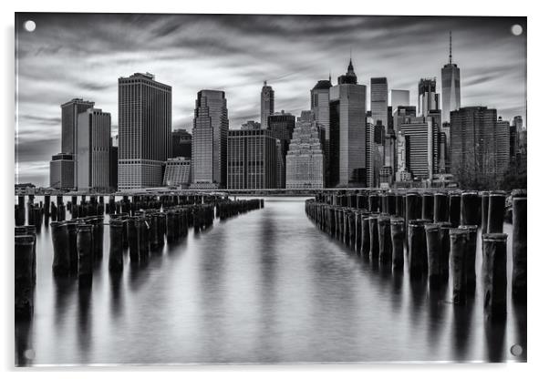 A New York Minute - Manhattan NYC Skyline Acrylic by Chris Curry