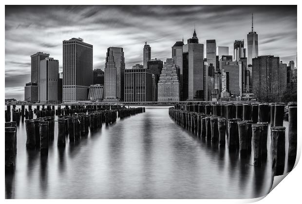 A New York Minute - Manhattan NYC Skyline Print by Chris Curry