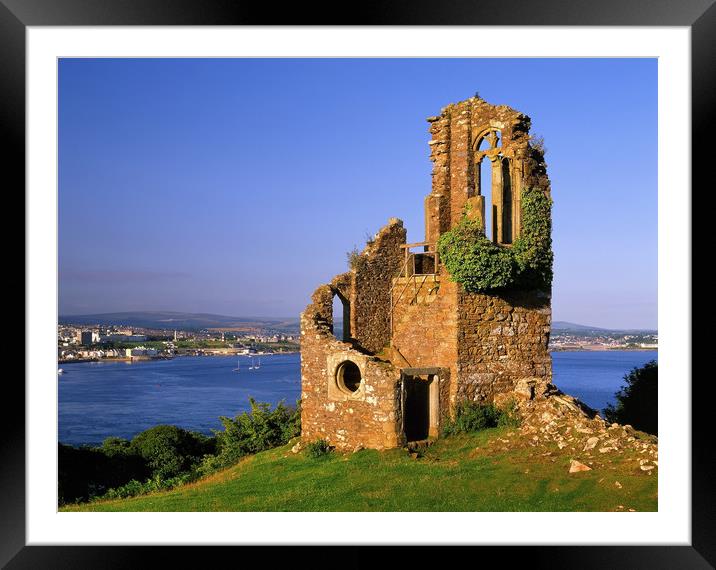 Mount Edgcumbe Folly Framed Mounted Print by Darren Galpin