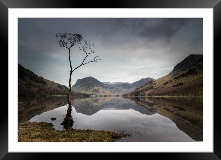 Buttermere Reflections Framed Mounted Print by Paul Andrews