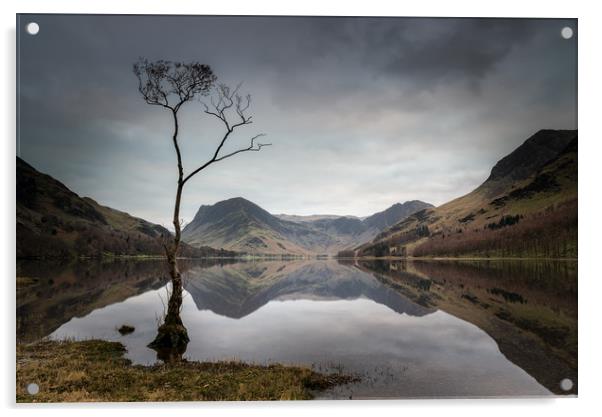 Buttermere Reflections Acrylic by Paul Andrews