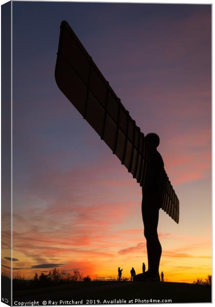 Angel Sunset Canvas Print by Ray Pritchard