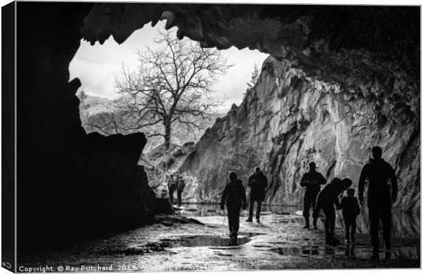 Rydal Cave Canvas Print by Ray Pritchard