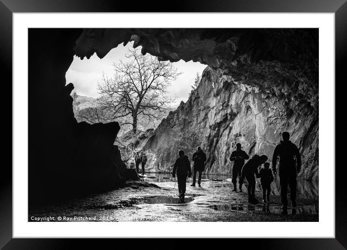 Rydal Cave Framed Mounted Print by Ray Pritchard