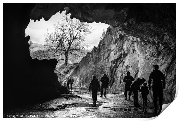 Rydal Cave Print by Ray Pritchard