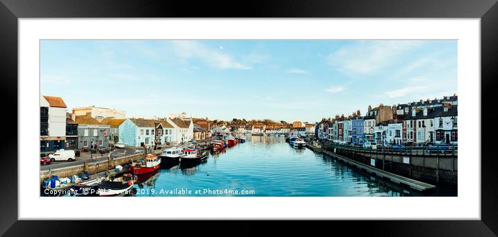 Weymouth Harbour panorama  Framed Mounted Print by Paul Brewer