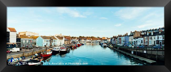 Weymouth Harbour panorama  Framed Print by Paul Brewer
