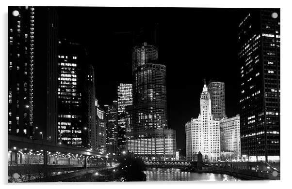 City Signature - Chicago, IL Acrylic by George Parapadakis