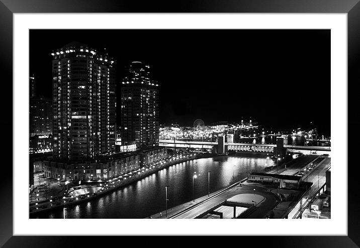 Night Lights - Chicago, IL Framed Mounted Print by George Parapadakis