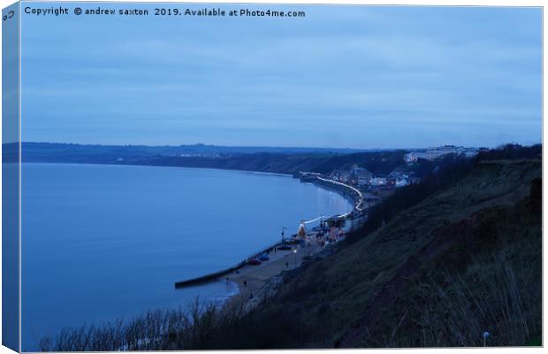 FILEY ROUND Canvas Print by andrew saxton