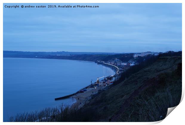 FILEY ROUND Print by andrew saxton