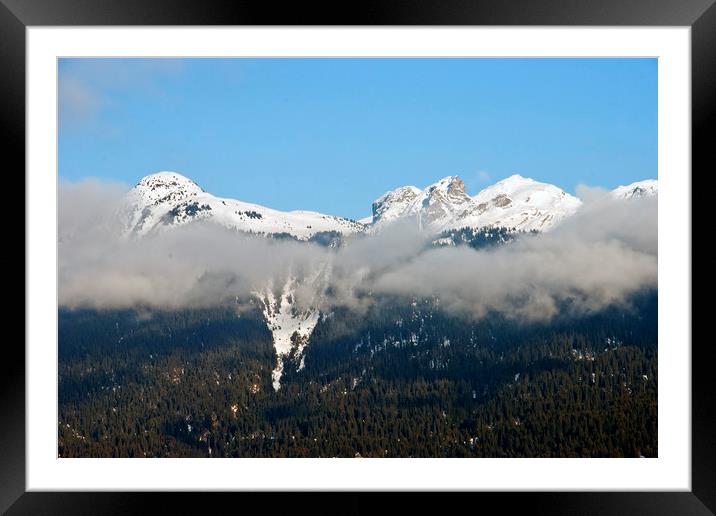 French Alps La Tania Courchevel 3 Valleys France Framed Mounted Print by Andy Evans Photos