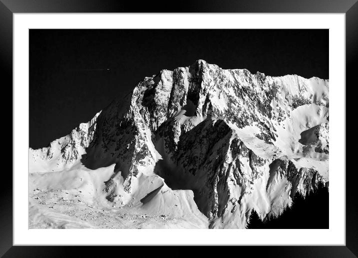 French Alps La Tania Courchevel 3 Valleys France Framed Mounted Print by Andy Evans Photos