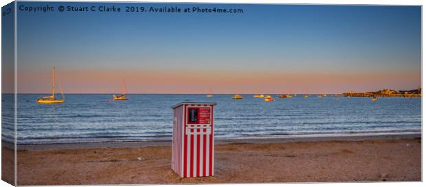 Punch and Judy, Swanage Canvas Print by Stuart C Clarke
