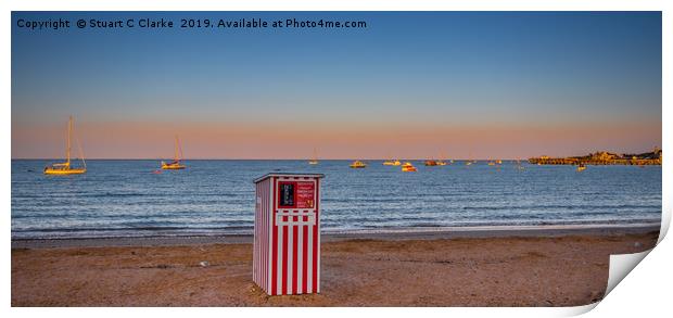 Punch and Judy, Swanage Print by Stuart C Clarke