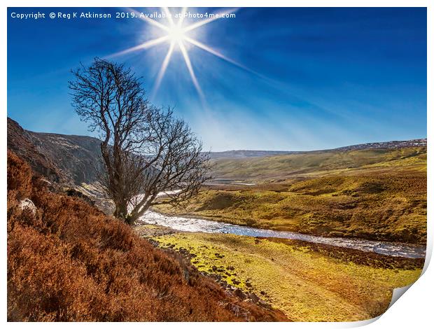 Cronkley Scar Upper Teesdale Print by Reg K Atkinson