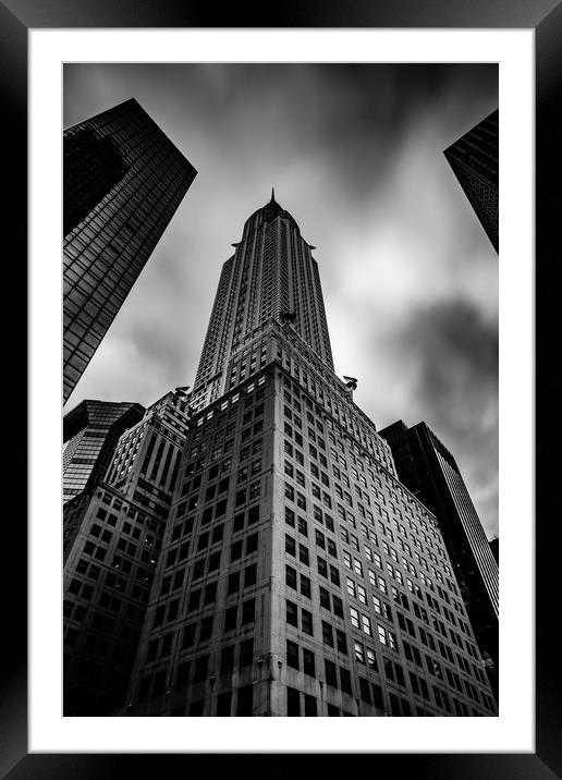 Chrysler Building New York City Framed Mounted Print by Chris Curry