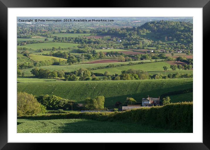 Mid Devon Farmland Framed Mounted Print by Pete Hemington