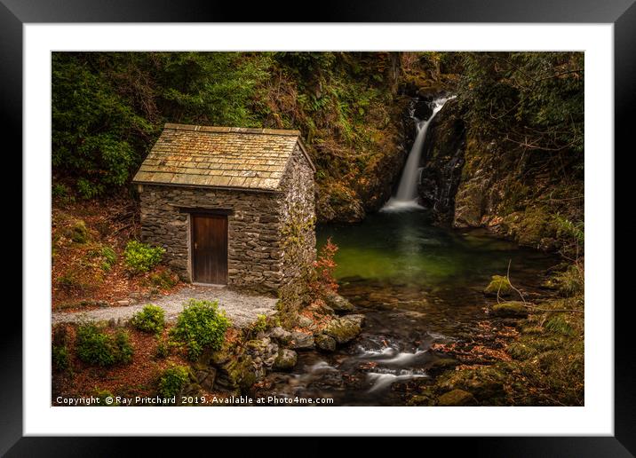 The Grot and Waterfall Framed Mounted Print by Ray Pritchard