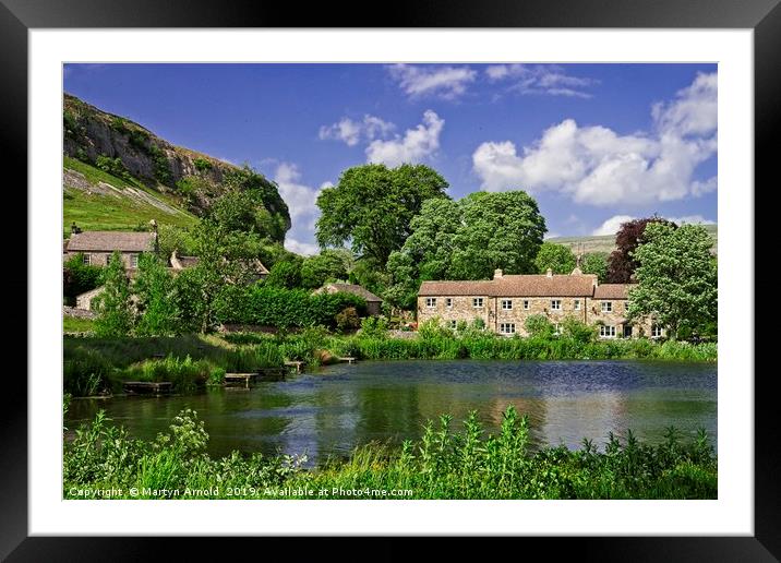 Kilnsey Village and Crag Wharfdale Framed Mounted Print by Martyn Arnold