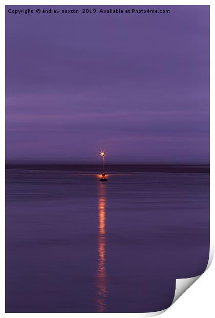 SEA LIGHT Print by andrew saxton