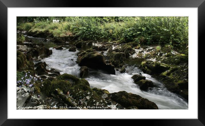 Long exposure rapids Framed Mounted Print by Connor Carter