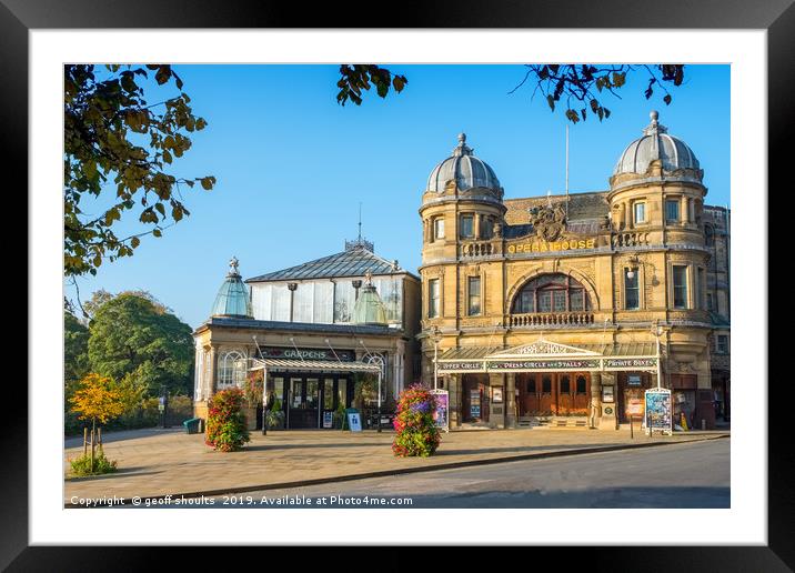 Buxton Opera House Framed Mounted Print by geoff shoults