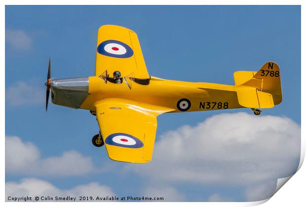 Miles Magister I N3788 G-AKPF Print by Colin Smedley