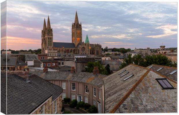 Truro Cathedral Canvas Print by CHRIS BARNARD