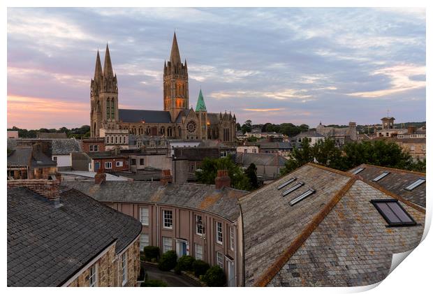 Truro Cathedral Print by CHRIS BARNARD