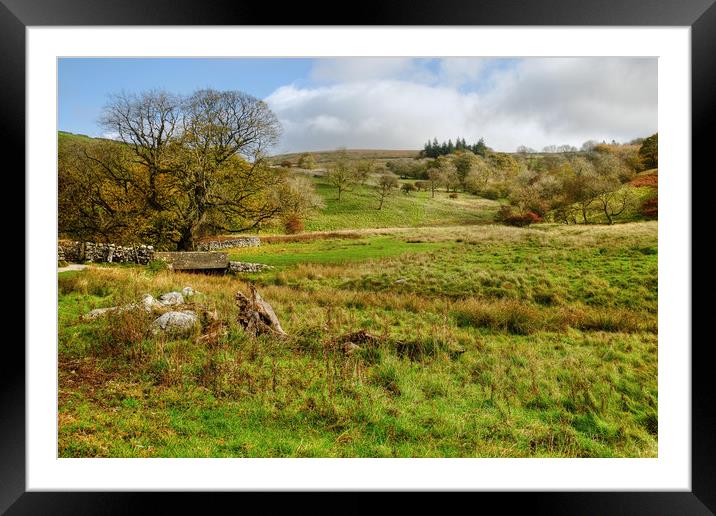 Malham Hills Yorkshire Framed Mounted Print by Diana Mower