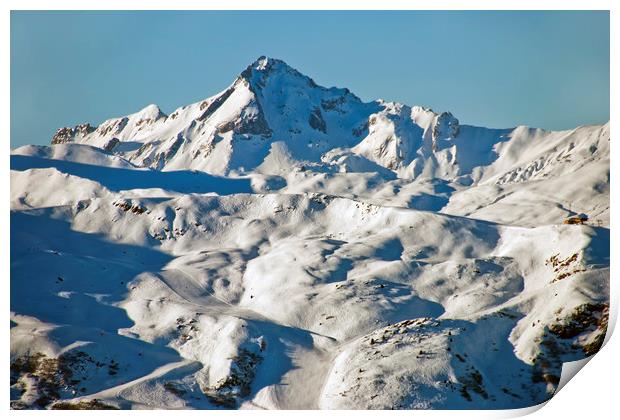 Meribel Les Trois Vallees French Alps France Print by Andy Evans Photos