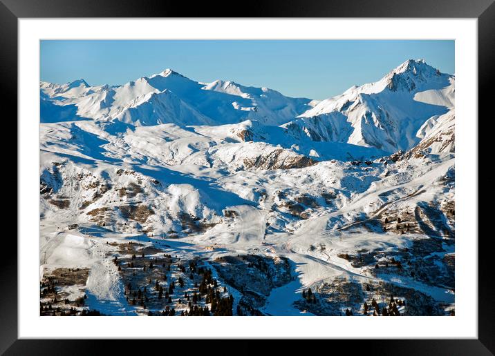 Serenity of the French Alps Framed Mounted Print by Andy Evans Photos