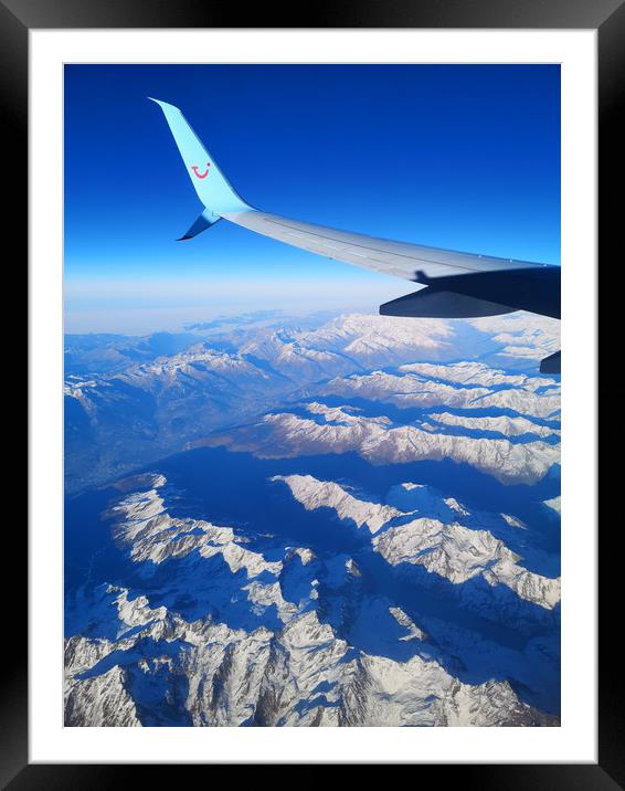 Over the Alps Framed Mounted Print by mark humpage