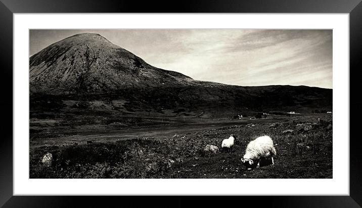 skye b&w 2 Framed Mounted Print by dale rys (LP)