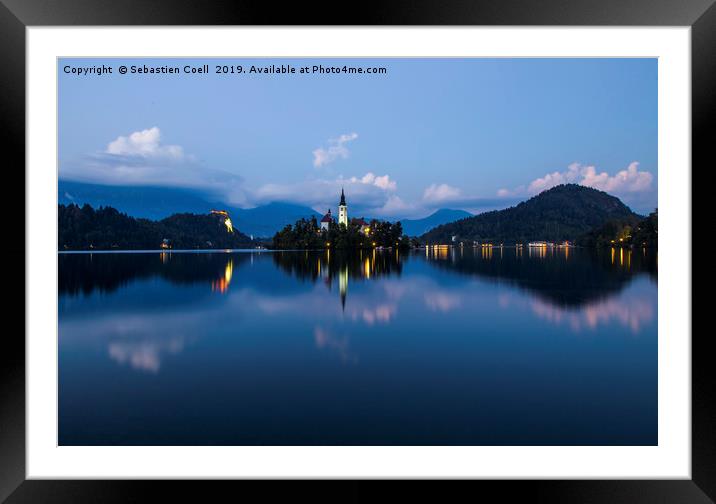 Lake Bled slovenia photo Framed Mounted Print by Sebastien Coell