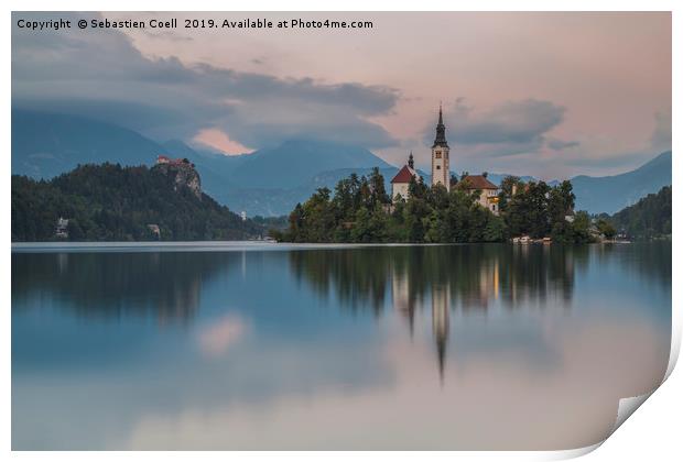 Lake Bled slovenia photo Print by Sebastien Coell