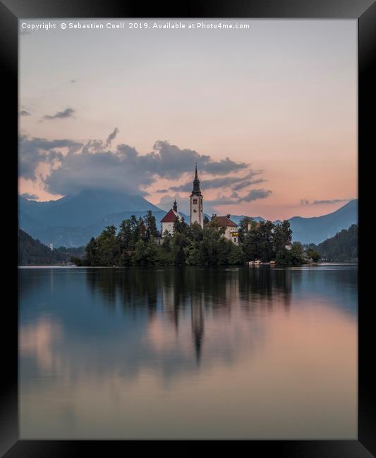 Lake Bled slovenia photo Framed Print by Sebastien Coell