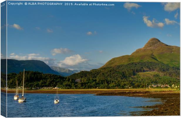 Loch Leven & The Pap of Glencoe. Canvas Print by ALBA PHOTOGRAPHY