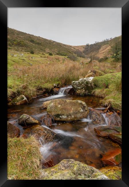 Dartmoor Stream Framed Print by Images of Devon