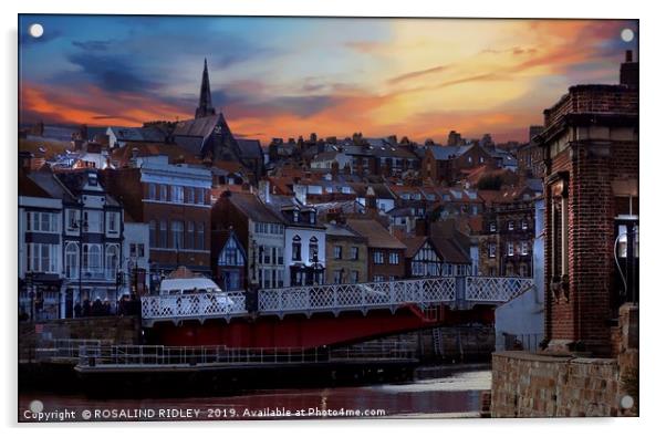 "Lighting up Whitby 3" Acrylic by ROS RIDLEY