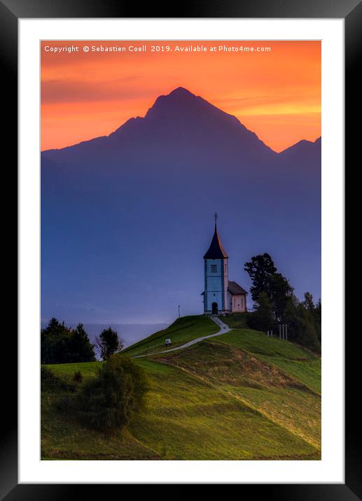 St Primoz slovenia alps Framed Mounted Print by Sebastien Coell