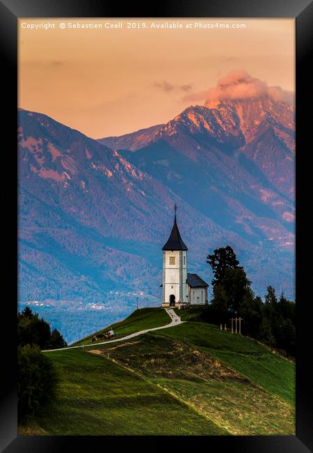 St Primoz slovenia alps Framed Print by Sebastien Coell