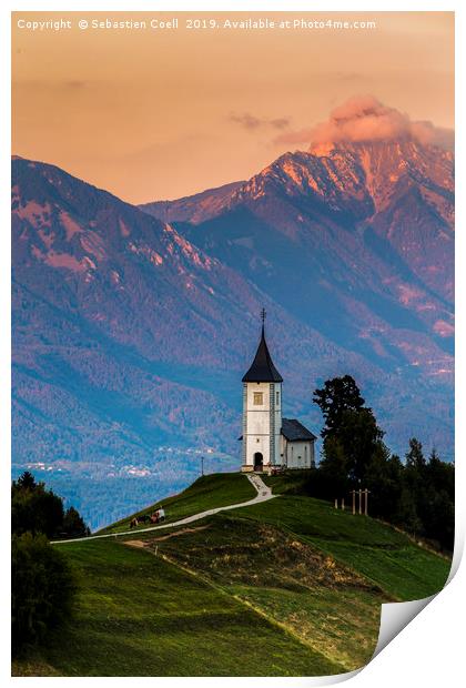 St Primoz slovenia alps Print by Sebastien Coell